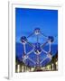 1958 World Fair, Atomium Model of An Iron Molecule, Illuminated at Night, Brussels, Belgium, Europe-Christian Kober-Framed Photographic Print