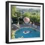 1959: a Family at their Backyard Swimming Pool-Frank Scherschel-Framed Photographic Print