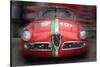 1959 Alfa Romeo Giulietta Watercolor-NaxArt-Stretched Canvas
