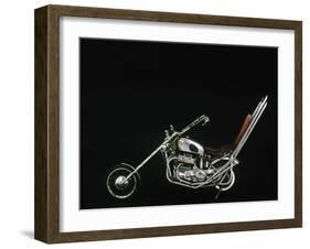 1959 Ariel Square 4 Chopper motorcycle-null-Framed Photographic Print