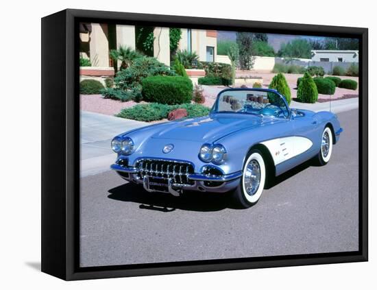 1959 Chevrolet Corvette-null-Framed Stretched Canvas