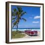 1959 Dodge Custom Loyal Lancer Convertible, Playa Del Este, Havana, Cuba-Jon Arnold-Framed Premium Photographic Print