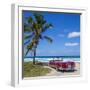 1959 Dodge Custom Loyal Lancer Convertible, Playa Del Este, Havana, Cuba-Jon Arnold-Framed Premium Photographic Print