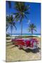 1959 Dodge Custom Loyal Lancer Convertible, Playa Del Este, Havana, Cuba-Jon Arnold-Mounted Photographic Print