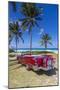 1959 Dodge Custom Loyal Lancer Convertible, Playa Del Este, Havana, Cuba-Jon Arnold-Mounted Photographic Print