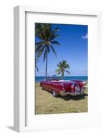 1959 Dodge Custom Loyal Lancer Convertible, Playa Del Este, Havana, Cuba-Jon Arnold-Framed Photographic Print