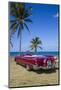 1959 Dodge Custom Loyal Lancer Convertible, Playa Del Este, Havana, Cuba-Jon Arnold-Mounted Photographic Print