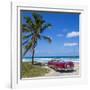 1959 Dodge Custom Loyal Lancer Convertible, Playa Del Este, Havana, Cuba-Jon Arnold-Framed Photographic Print