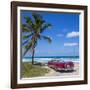 1959 Dodge Custom Loyal Lancer Convertible, Playa Del Este, Havana, Cuba-Jon Arnold-Framed Photographic Print