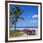 1959 Dodge Custom Loyal Lancer Convertible, Playa Del Este, Havana, Cuba-Jon Arnold-Framed Photographic Print