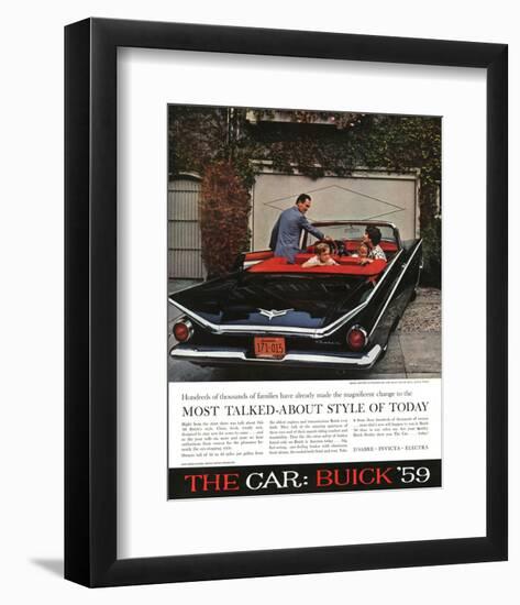 1959 GM Buick - Style of Today-null-Framed Art Print