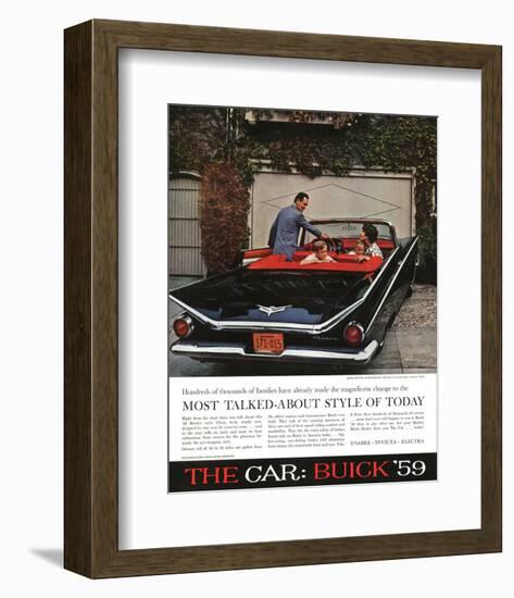 1959 GM Buick - Style of Today-null-Framed Art Print