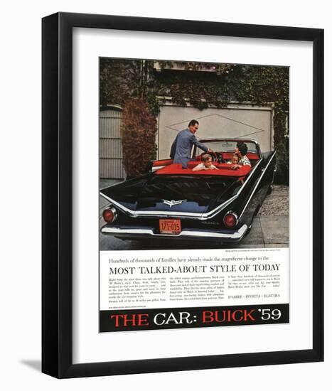 1959 GM Buick - Style of Today-null-Framed Art Print