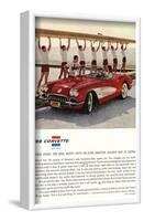 1959 GM Corvette Sports Car-null-Framed Art Print