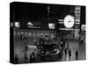 1959 Grand Central Passenger Railroad Station Main Hall Information Booth and Train Ticket-null-Stretched Canvas