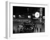 1959 Grand Central Passenger Railroad Station Main Hall Information Booth and Train Ticket-null-Framed Photographic Print