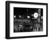 1959 Grand Central Passenger Railroad Station Main Hall Information Booth and Train Ticket-null-Framed Photographic Print