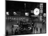 1959 Grand Central Passenger Railroad Station Main Hall Information Booth and Train Ticket-null-Mounted Photographic Print