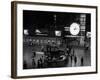 1959 Grand Central Passenger Railroad Station Main Hall Information Booth and Train Ticket-null-Framed Photographic Print