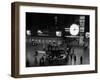 1959 Grand Central Passenger Railroad Station Main Hall Information Booth and Train Ticket-null-Framed Premium Photographic Print