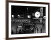 1959 Grand Central Passenger Railroad Station Main Hall Information Booth and Train Ticket-null-Framed Photographic Print