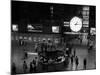 1959 Grand Central Passenger Railroad Station Main Hall Information Booth and Train Ticket-null-Mounted Photographic Print