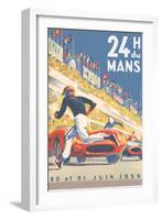 1959 Grand Prix - 24 hours of Le Mans France - Endurance Racing-Michel Beligond-Framed Art Print