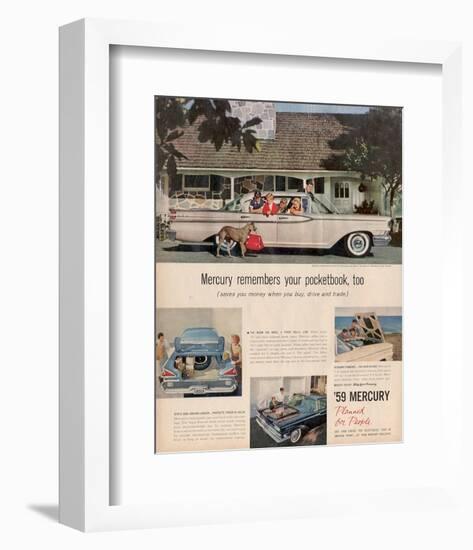 1959 Mercury - Your Pocketbook-null-Framed Art Print