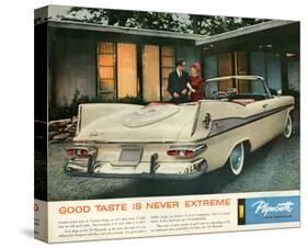 1959 Plymouth - Good Taste-null-Stretched Canvas