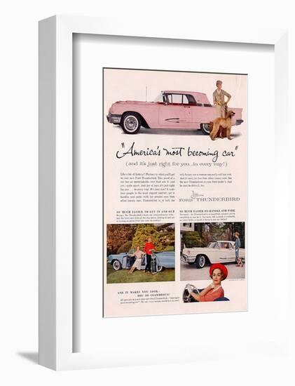 1959 Thunderbird- Becoming Car-null-Framed Art Print