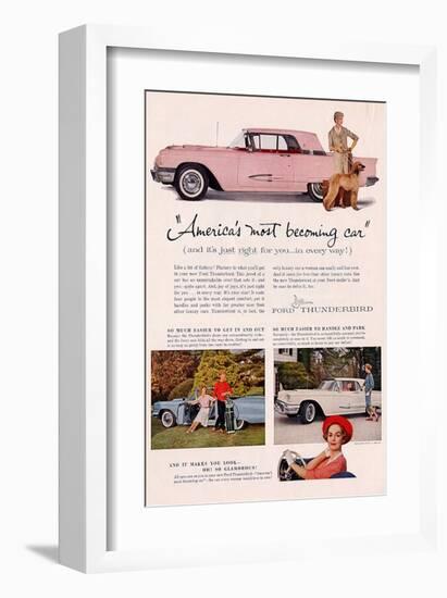 1959 Thunderbird- Becoming Car-null-Framed Art Print