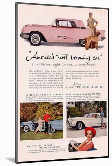 1959 Thunderbird- Becoming Car-null-Mounted Art Print