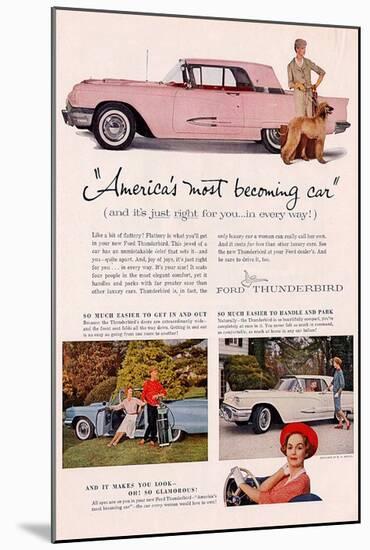 1959 Thunderbird- Becoming Car-null-Mounted Art Print