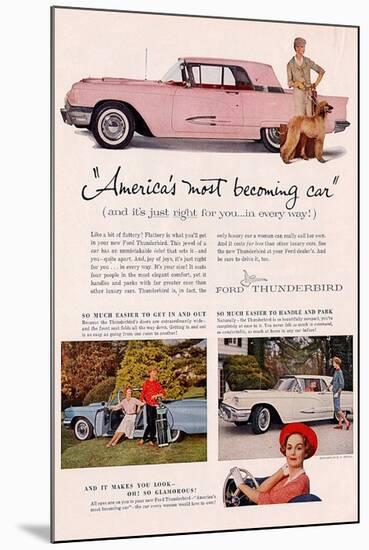 1959 Thunderbird- Becoming Car-null-Mounted Art Print