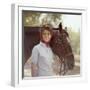 1960: American Dressage Rider, Patricia Galvin with Horse, Rath Patrick, 1960 Rome Olympic Games-George Silk-Framed Photographic Print