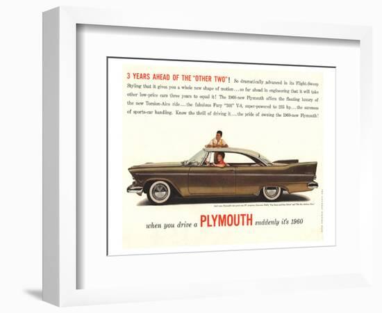 1960 Chrysler Plymouth-null-Framed Art Print