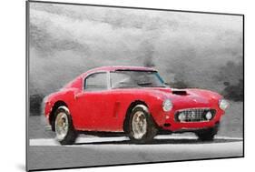 1960 Ferrari 250 GT SWB Watercolor-NaxArt-Mounted Art Print