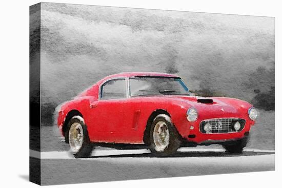 1960 Ferrari 250 GT SWB Watercolor-NaxArt-Stretched Canvas