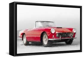 1960 Ferrari 250GT Pinifarina Watercolor-NaxArt-Framed Stretched Canvas