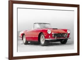 1960 Ferrari 250GT Pinifarina Watercolor-NaxArt-Framed Premium Giclee Print