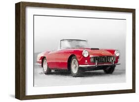 1960 Ferrari 250GT Pinifarina Watercolor-NaxArt-Framed Art Print