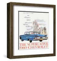 1960 GM Chevrolet Superlative-null-Framed Art Print