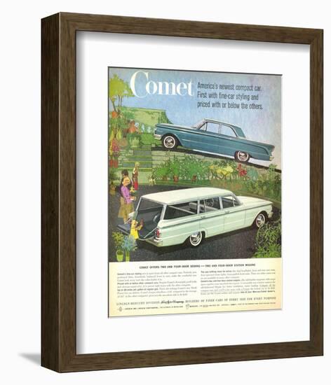 1960 Mercury-Comet Compact Car-null-Framed Art Print