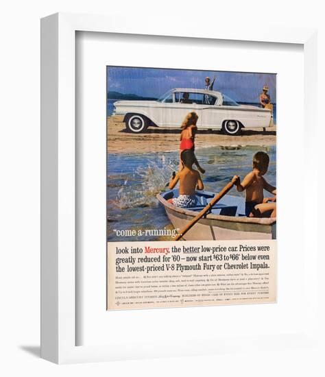 1960 Mercury - Greatly Reduced-null-Framed Art Print