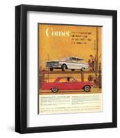 1960Mercury-Comet: 1St Compact-null-Framed Art Print
