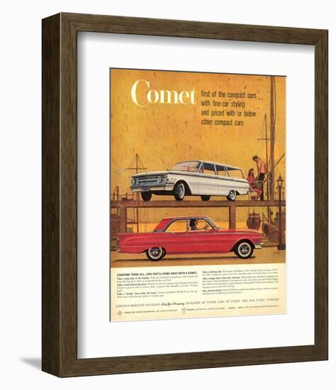 1960Mercury-Comet: 1St Compact-null-Framed Art Print