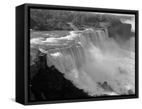1960s American Falls Portion of Niagara Falls New York-null-Framed Stretched Canvas