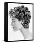 1960s Bouffant Hair Styles Created with Big Rollers and Pin Curls to Create a Soft Flip Up at Neck-null-Framed Stretched Canvas