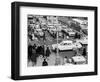 1960s Busy Intersection Cars Traffic Pedestrians Times Square Broadway and West 45th Street-null-Framed Photographic Print