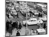 1960s Busy Intersection Cars Traffic Pedestrians Times Square Broadway and West 45th Street-null-Mounted Photographic Print